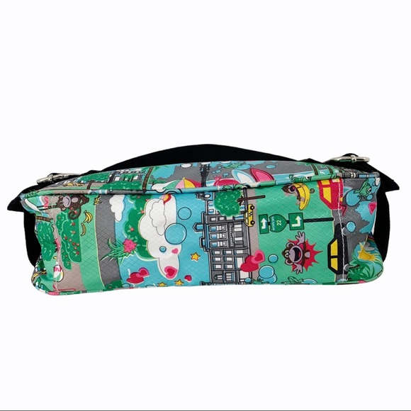 Tiny Shoulder Purse with “Frog Town” Graphics - Picture 5 of 10